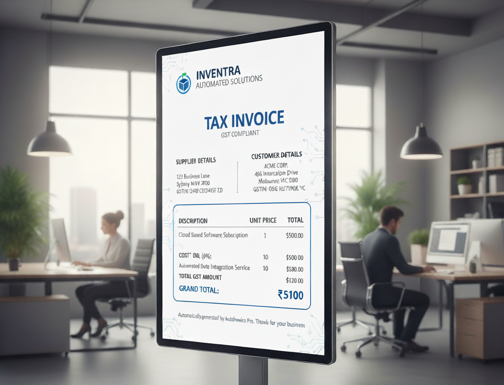A person using Inventra on a laptop, showing a seamless workflow.